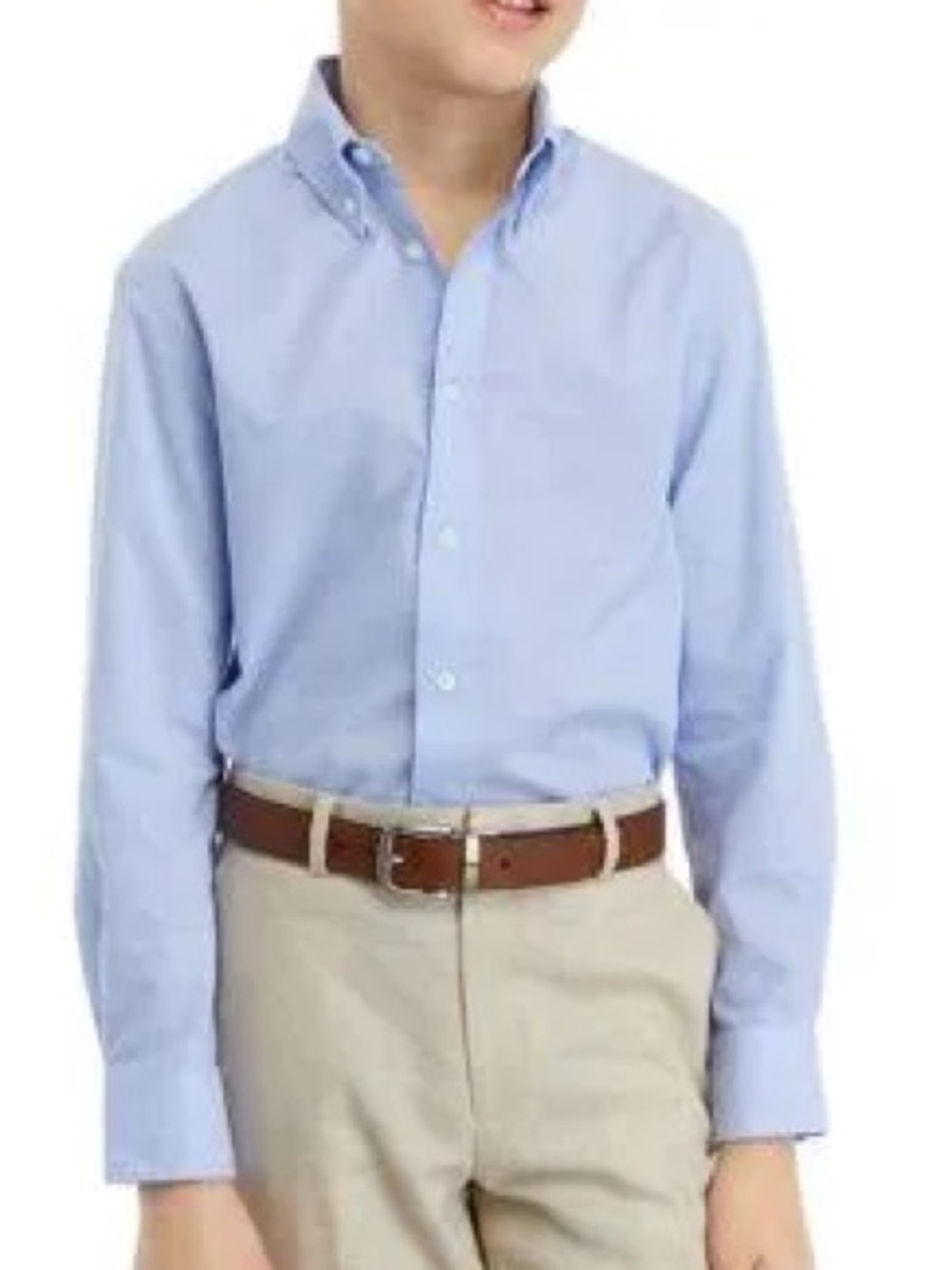 B by Brooks Brothers™ Boys Solid Blue Button Down Shirt